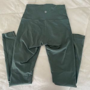 Army green lululemon leggings